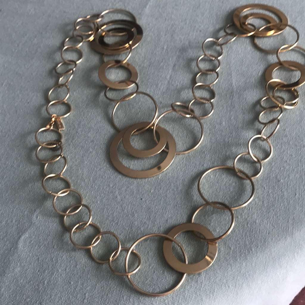 Daisy Fuentes Goldtone Ringed Necklace